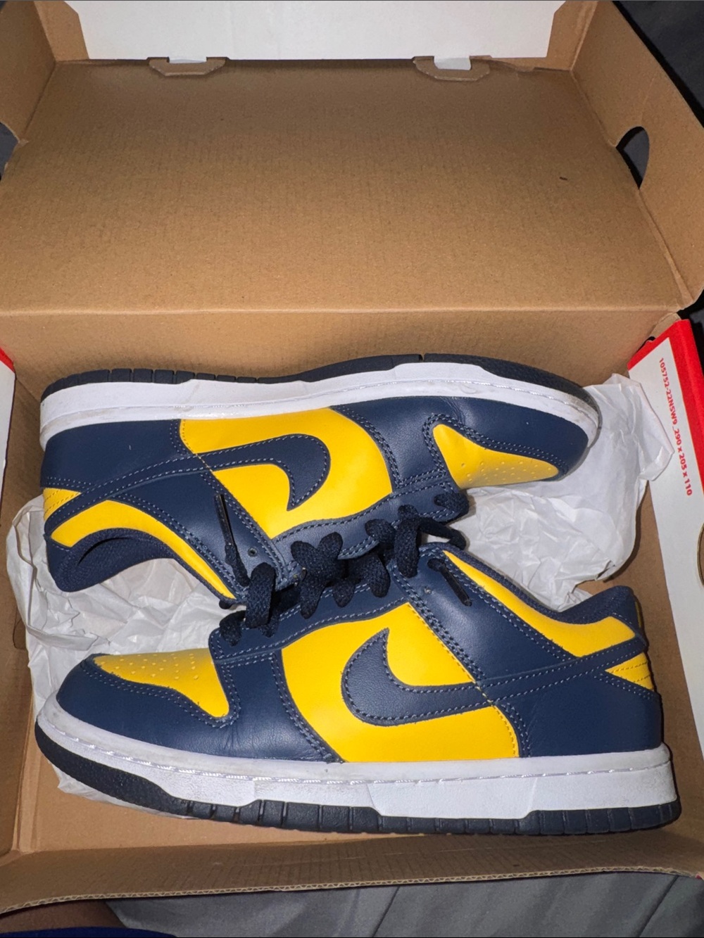 Kids Navy and Yellow Low-Top Sneakers